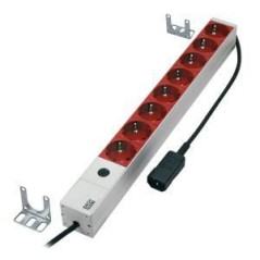 MicroConnect 8-Way Outlet Strip 19" 1U - Reliable Power Distribution, Model: CABINETACC3
